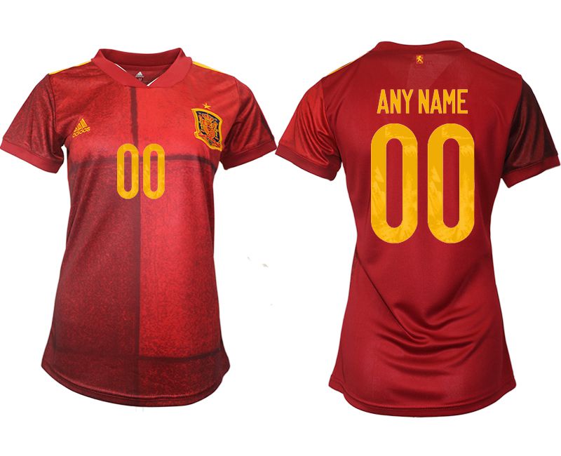 Cheap Women 2021-2022 Club Spain home aaa version red customized Soccer Jerseys